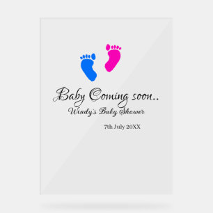 Bébé à venir bientôt baby shower bleu rose bébé pi