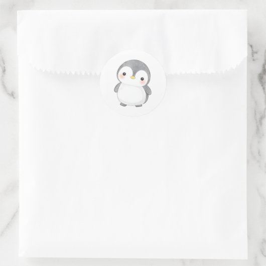 Bébé adorable Chick Sticker Chick Aquarelle (Sac)