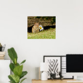 Bébé adorable Chipmunk avec Poster Daisy (Bureau à domicile)