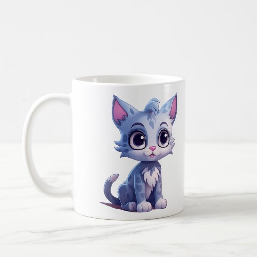 Bébé adorable mignonne Animaux Café Mug (Gauche)