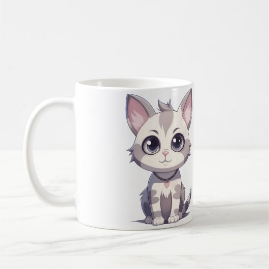 Bébé adorable mignonne Animaux Café Mug (Gauche)