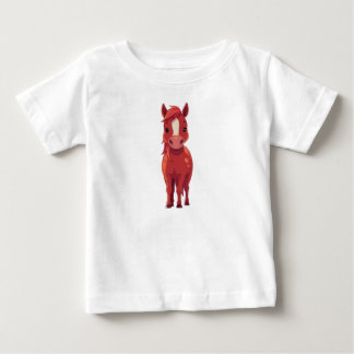 Bébé Adorable Red Chestnut horse | T-Shirt Blanc pour E