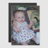 Bébé adorable sur photo Votre chemin Carte magnéti (Devant / Derrière)