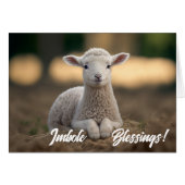 Bébé agneau Imbolc Bénédictions (Devant horizontal)