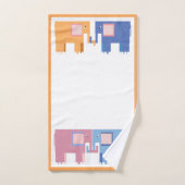 Bébé ami éléphant (Serviette à main)