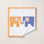 Bébé ami éléphant (Gant de toilette)