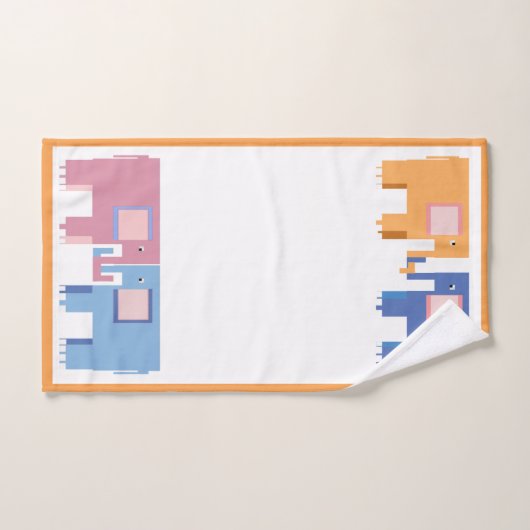 Bébé ami éléphant (Serviette à main)