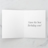 Bébé âne Anniversaire Grande carte de voeux (Intérieur)