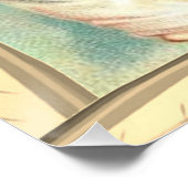 Bébé Ange Avec Bleu Bell Poster (Coin)