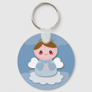 Bébé Ange garçon - porte-clés