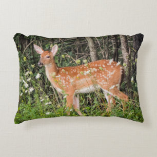 Bébé Animaux Fawn Deer Forest Accent Coussin