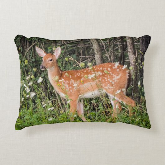 Bébé Animaux Fawn Deer Forest Accent Coussin (Devant)