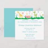 Bébé Animaux - invitations Baby showers (Devant / Derrière)