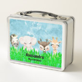 Bébé Animaux Métal Lunchbox (Dos)