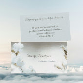 Bébé apaisant Bleu Aquarelle Carte de visite Flora