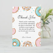 Bébé arroser Carte de remerciements Baby shower ne (Debout devant)
