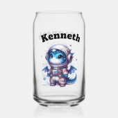 Bébé astronaute de dragon dans la neige (Recto)