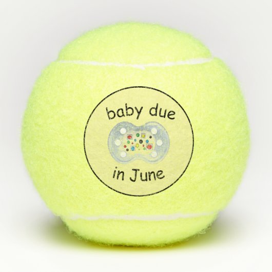 bébé attendu en juin balles de tennis (Devant)