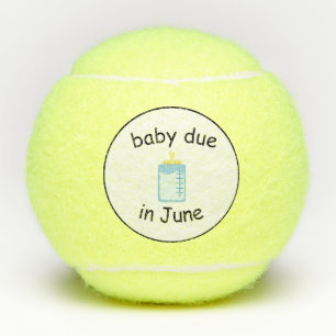 bébé attendu en juin balles de tennis par dalDesig