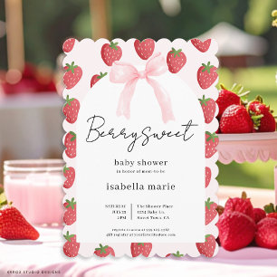 Bébé aux fruits sucrés arrive Invitation Baby Show