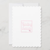 Bébé avec le bavoir, invitation faite sur commande (Dos)