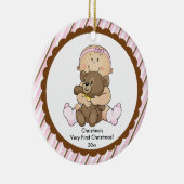 Bébé avec ornement de Noël du bébé d'ours le (Droite)