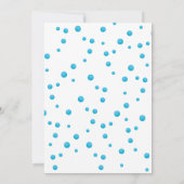 Bébé Axolotl Blanc Anniversaire Fête Invitation (Dos)