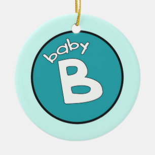 "Bébé B" Ornement personnalisé pour plusieurs c