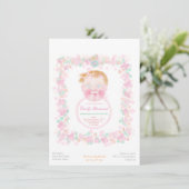 Bébé, baby shower 4,5 x 6,25" invitations (Debout devant)
