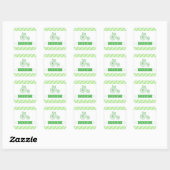 Bébé Baby shower neutre Stickers verts (Feuille)