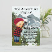 Bébé baissier Invitations de douche (Debout devant)