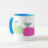 Bébé Baleine Trio mug (Devant gauche)