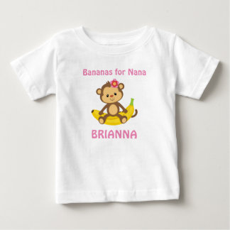 Bébé Bananes pour le T-shirt fait sur commande du