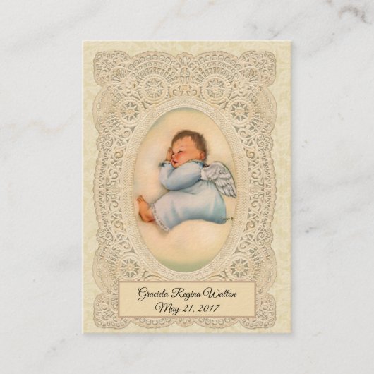 Bébé Baptême Souvenir de la Sainte Carte (Devant)