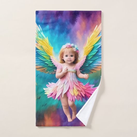 Bébé Bébé Ange ailes Art-38424 (Serviette à main)