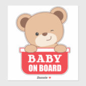 Bébé bébé bébé bébé bébé à bord Sticker voiture (Feuille)