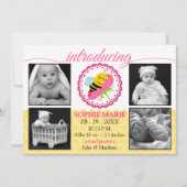 Bébé Bébé Bébé Dormir Faire-part de naissance phot (Devant)