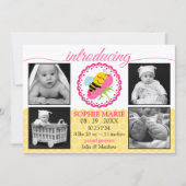 Bébé Bébé Bébé Dormir Faire-part de naissance phot (Devant)