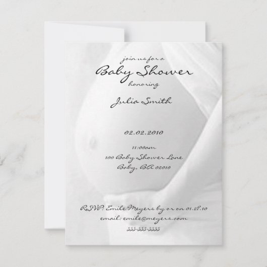 Bébé Bébé Bébé Invitation à la douche (Devant)