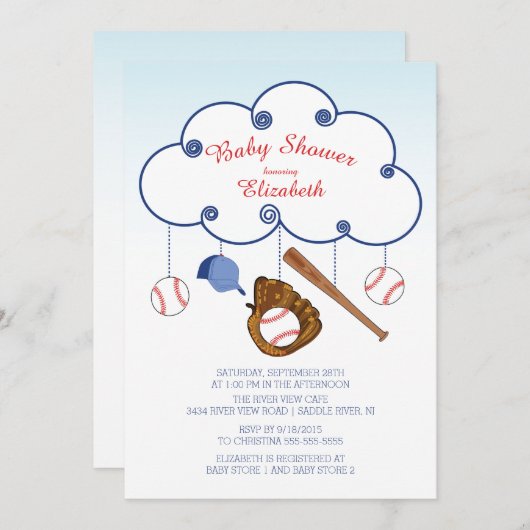 Bébé Bébé Bébé Invitations (Devant / Derrière)