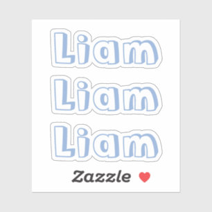 Bébé Bébé Bleu Nom Sticker