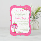 Bébé Bébé Petit Bonbon Invitation Buffet Douche (Debout devant)
