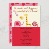 Bébé Bébé Shower Invitation personnalisée (Devant / Derrière)