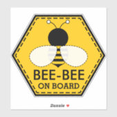 Bébé Bee Baby À Bord Sticker Voiture (Feuille)