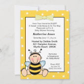 Bébé Bee Baby shower Invitation (Devant)