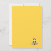 Bébé Bee Baby shower Invitation (Dos)