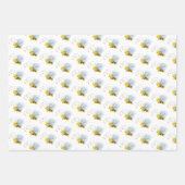 Bébé bee partie carrelé Enveloppement Feuilles de (Devant 3)