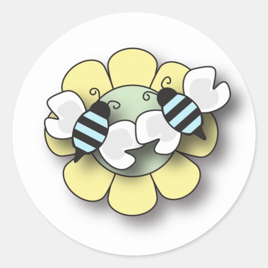 Bébé Bee Twin Boys Sticker (Devant)