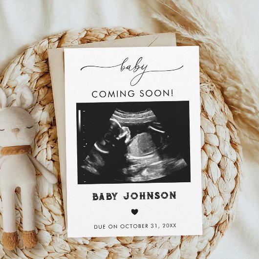 Bébé Bientôt Sonogramme Grossesse Faire-part