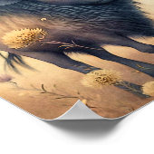 Bébé Bison Animal Africain | Impression Murale de (Coin)